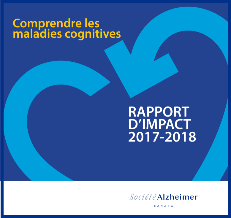 Le rapport d'impact 2017-18 de la Société Alzheimer du Canada - couverture