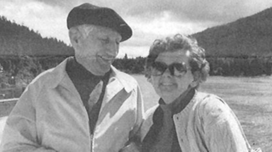 Pauline Spatz with her husband, Albert.