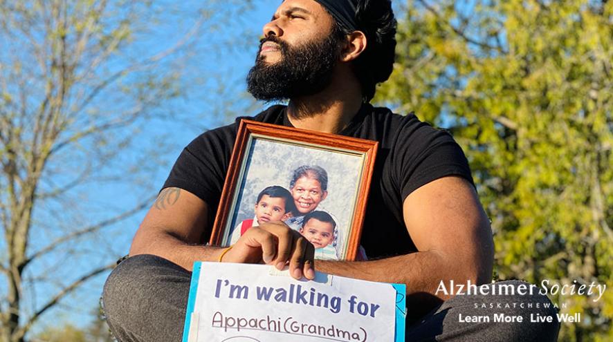 Walking for grandmother